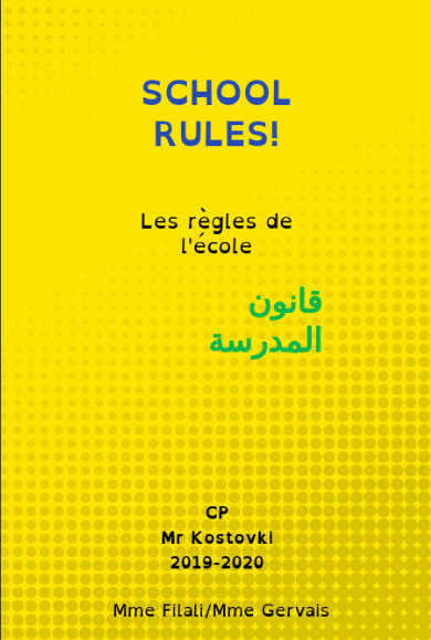 Les règles de vie en 3 langues