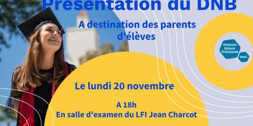 Réunion d’information pour les parents de 3ème