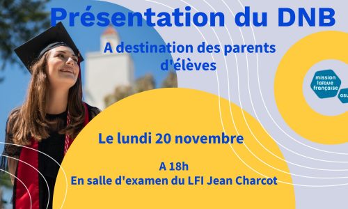 Réunion d’information pour les parents de 3ème