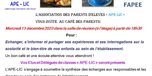 CAFE DES PARENTS