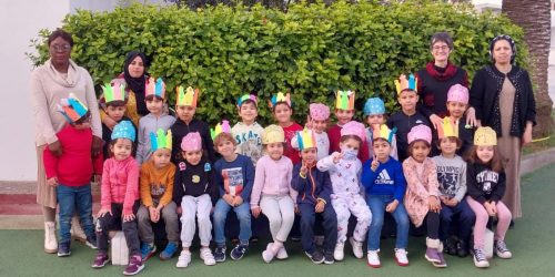 La fête de la galette des élèves de maternelle