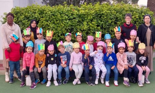 La fête de la galette des élèves de maternelle