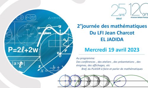 Journée des Mathématiques 19/04/23