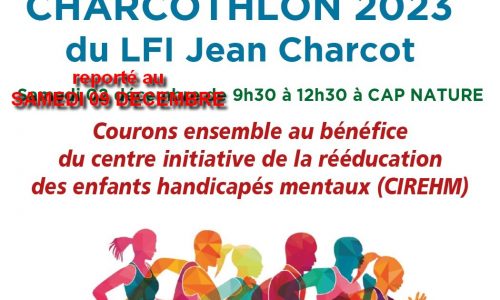 CHARCOTHLON 2023-REPORTE AU SAMEDI 09 DECEMBRE 2023 – PARCOURS