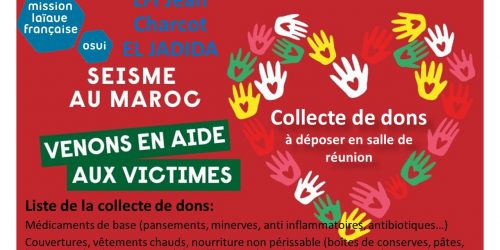 Séisme: collecte de dons d’urgence