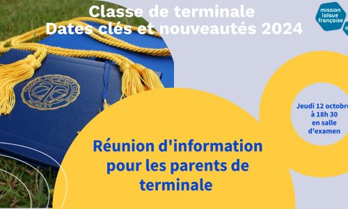 Réunion d’information à destination des parents de terminale