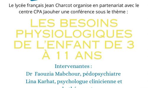 Conférence « Les besoins physiologiques de l’enfant de 3 à 11 ans »